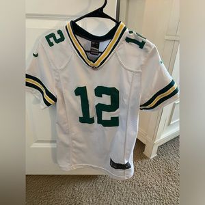 NFL white 12 Aaron Rodgers Packer Jersey